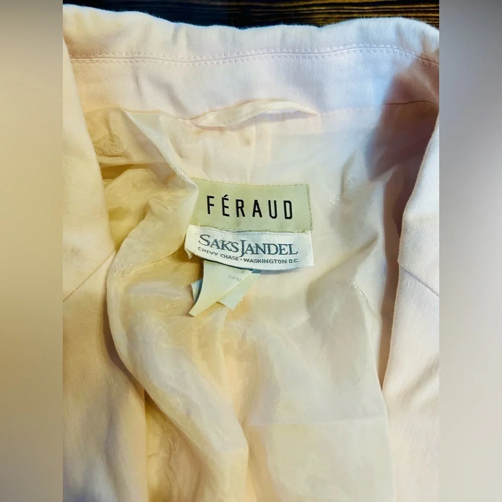 Vintage Feraud Saks Jandel collaboration blazer. High end brand from 80s and 90s